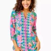 Lilly Pulitzer UPF 50+ ChillyLilly Karina Tunic Top (Rose To The Occasion) Tops