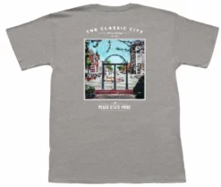 Peach State Pride Vintage Athens Short Sleeve Tee (Gray)