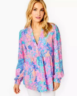 Lilly Pulitzer Winona Knit Tunic (Splendor In The Sand) Tops