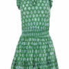 Anna Cate Morgan Dress (Green/Blue Medallion)