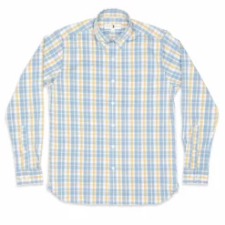 Duckhead Gaskins Plaid Shirt (Faded Denim) Tops