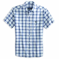 Fish Hippie Rumfront Plaid Short Sleeve (Baltic) Tops