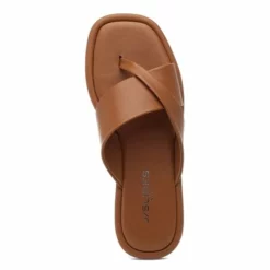 J Slides Yuri Sandal (Tan Leather)