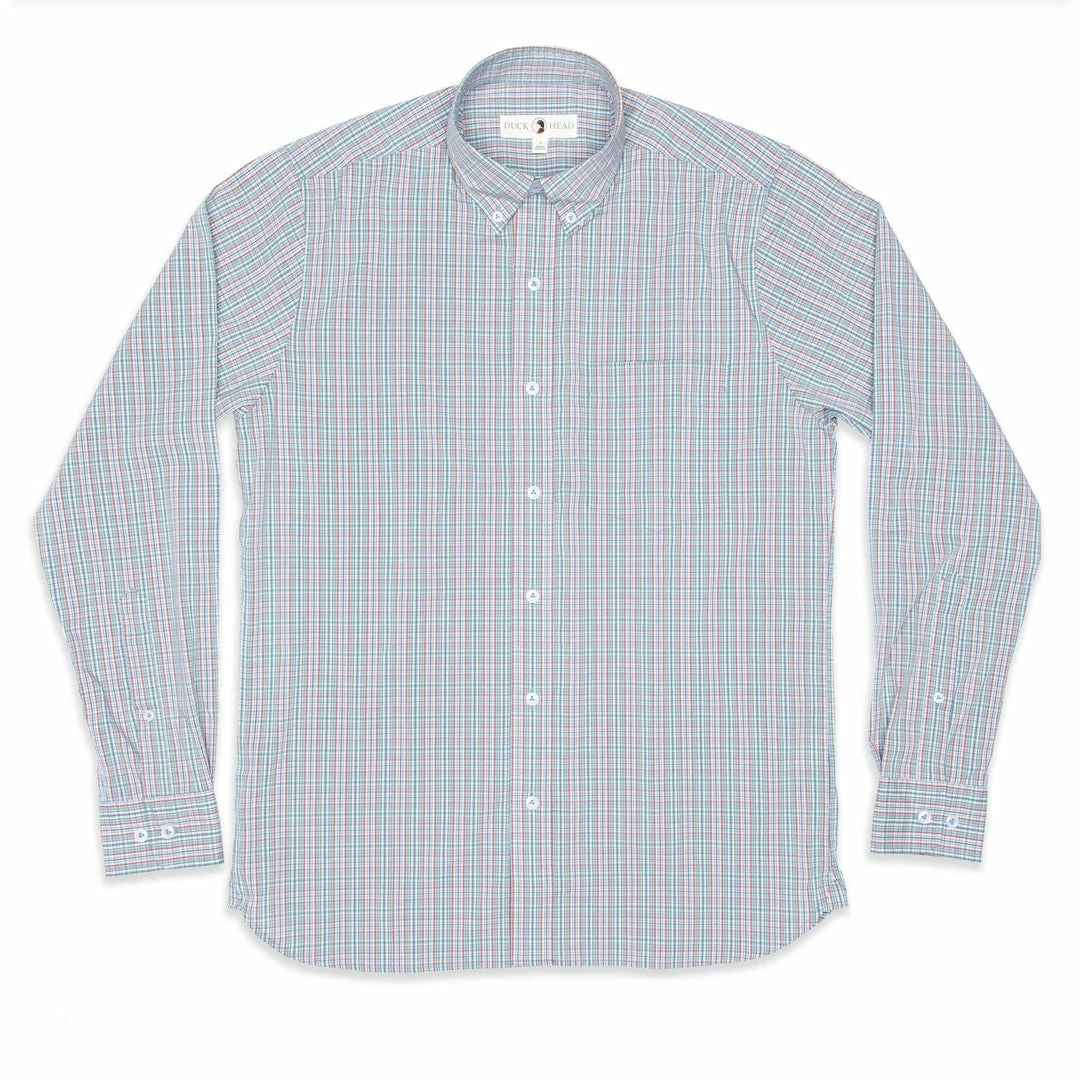 Duckhead Button Down Sports Shirt (Faded Denim) Tops 3 Duckhead Button Down Sports Shirt (Faded Denim) Tops