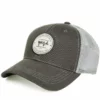 Coastal Cotton Trucker Cap With Patch (Classic Grey) Accessories