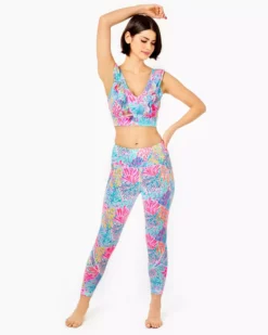 Lilly Pulitzer Sucre Ruffle Sports Bra (Splashdance) Tops 7 Lilly Pulitzer Sucre Ruffle Sports Bra (Splashdance) Tops