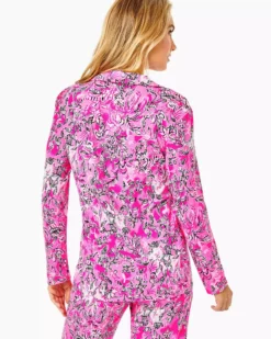 Lilly Pulitzer PJ Knit Button-Up (Purposefully Pink)