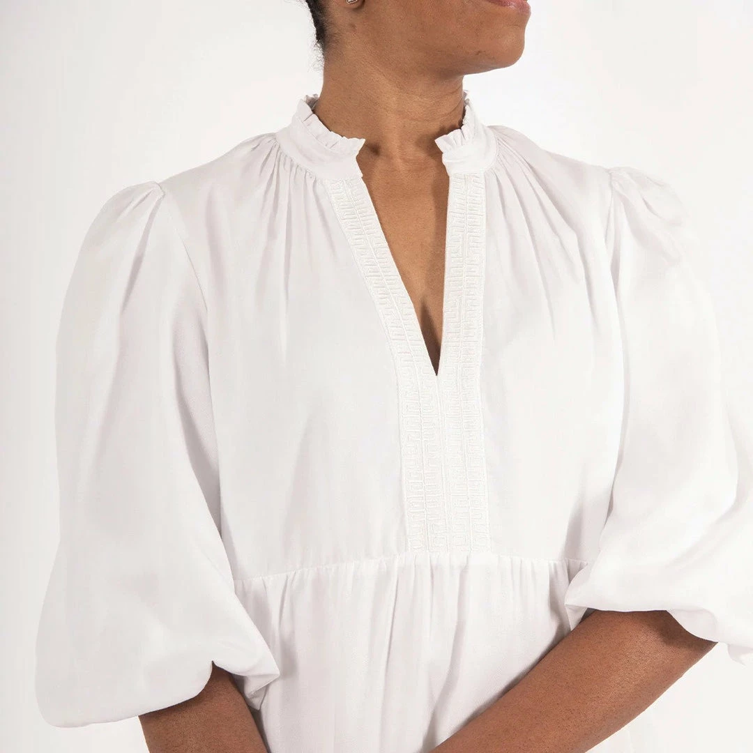 Emily Mccarthy Frankie Dress (Bright White) 4 Emily Mccarthy Frankie Dress (Bright White)