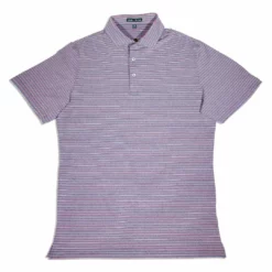 Southern Point Tops Performance Polo (Atlantic Stripe)