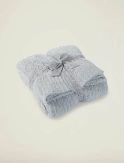 Barefoot Dreams Cozychic Ribbed Throw (Ocean) Gifts For Her