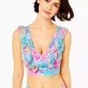 Lilly Pulitzer Sucre Ruffle Sports Bra (Splashdance) Tops 1 Lilly Pulitzer Sucre Ruffle Sports Bra (Splashdance) Tops