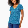 Lilly Pulitzer Etta V-Neck (My Favorite Spot) Tops