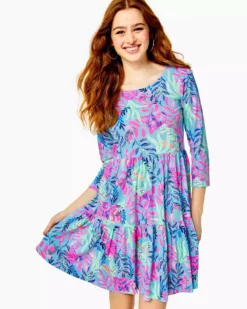 Lilly Pulitzer Geanna Dress (Porto Blue You've Been Spotted)