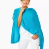 Lilly Pulitzer Terri Cashmere Wrap (Turqoise Oasis) 1 Lilly Pulitzer Terri Cashmere Wrap (Turqoise Oasis)