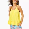 Lilly Pulitzer Loro Top (Lilly's Lemon) Tops 2 Lilly Pulitzer Loro Top (Lilly's Lemon) Tops