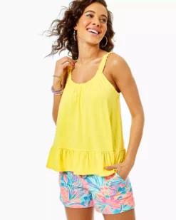 Lilly Pulitzer Loro Top (Lilly's Lemon) Tops
