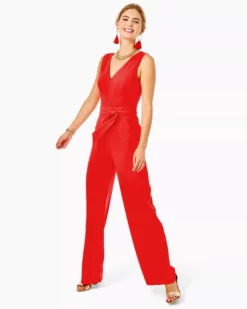 Lilly Pulitzer Jannah Jumpsuit (Ruby Red)
