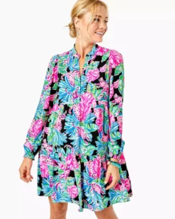 Lilly Pulitzer Dresses Winonna Stretch Dress (Jaguar Jungle)