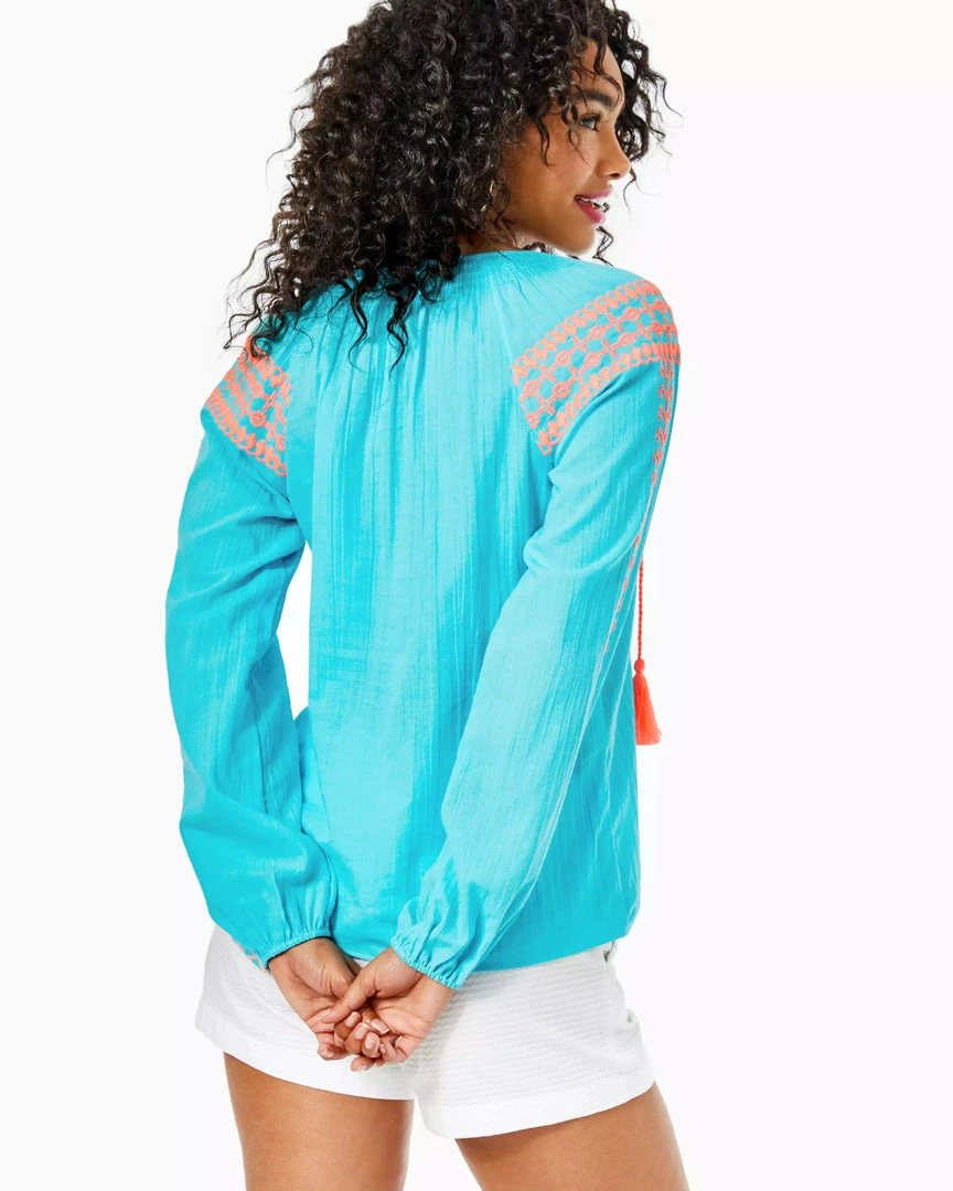 Lilly Pulitzer Tops Lara Top (Bermuda Blue) 5 Lilly Pulitzer Tops Lara Top (Bermuda Blue)