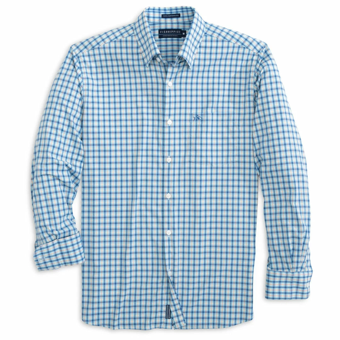 Fish Hippie Rowe Plaid Shirt (Baltic) Tops 3 Fish Hippie Rowe Plaid Shirt (Baltic) Tops