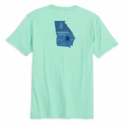 Fish Hippie Georgia Short Sleeve Tee (Spring Mint) Tops