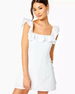 Lilly Pulitzer Dresses Zoya Romper (Resort White)