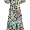 Marie Oliver Barby Dress (Aqua Stipple) Dresses