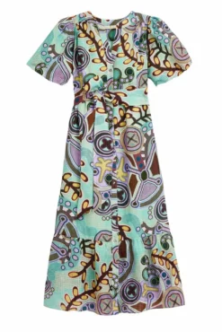 Marie Oliver Barby Dress (Aqua Stipple) Dresses