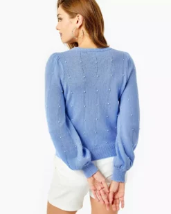Lilly Pulitzer Geraldine Sweater (Blue Peri) Tops