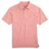 Fish Hippie Melange Stripe Polo (Shrimp)