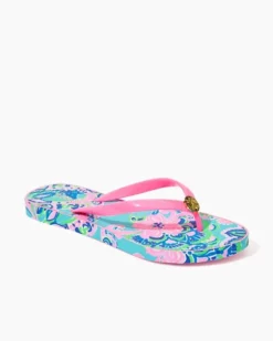 Lilly Pulitzer Pool Flip Flop (Jungle Sunrise)