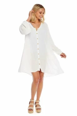 Mudpie Vienna Cover-Up (White) Swim