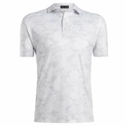 G/Fore Icon Camo Printed Polo (Snow) Tops