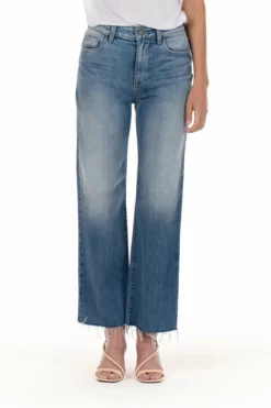 Fidelity Denim Bottoms Bronco Wide Leg Cropped Pant (Malibu)