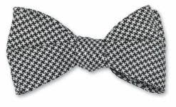 R. Hanauer Black & White Houndstooth Bow Tie Accessories
