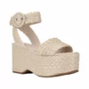 Marc Fisher Shoes Marcell Espadrille Platform Sandal (Ivory)