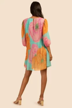 Trina Turk Silvery Dress (Turquoise Multi)