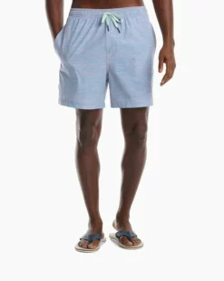 Southern Tide Felton Stripe Swim Trunk (Quartz Pink)