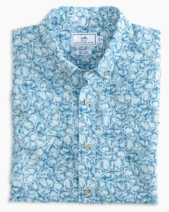 Southern Tide Oysterfest Sportshirt (Ocean Teal)
