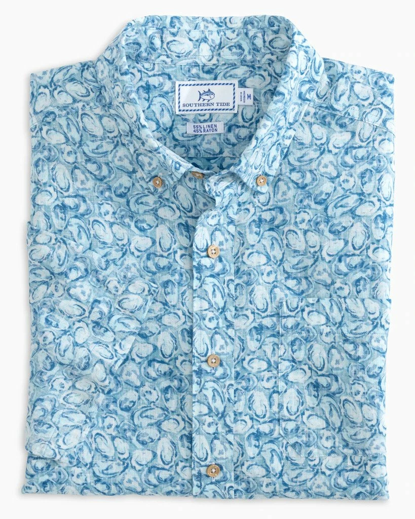 Southern Tide Oysterfest Sportshirt (Ocean Teal) 3 Southern Tide Oysterfest Sportshirt (Ocean Teal)