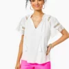 Lilly Pulitzer Candee Top (Resort White) Tops