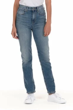 Fidelity Denim Melrose High Rise Straight (Swanee) Bottoms