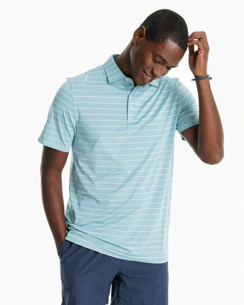 Southern Tide Tops Driver Nearshore Stripe Perf Polo 6 Southern Tide Tops Driver Nearshore Stripe Perf Polo