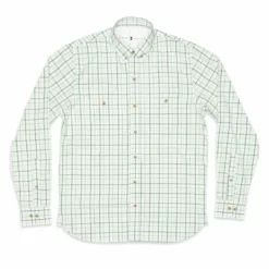 Duckhead Dickson Plaid Performance Guide Shirt (Dark Ivy) Tops