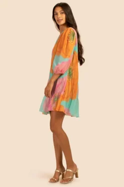 Trina Turk Silvery Dress (Turquoise Multi)