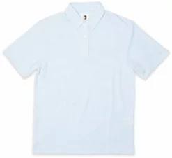 Duckhead Tops Chapman Stripe Performance Polo (Sky Blue)