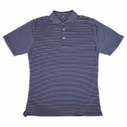 Southern Point Cooling Performance Polo (Navy/Pink Stripe)