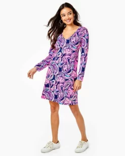 Lilly Pulitzer Long Sleeve Etta Dress (Flock To The Top) Dresses