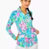 Lilly Pulitzer UPF Skipper Popover (Golden Hour) Outerwear 2 Lilly Pulitzer UPF Skipper Popover (Golden Hour) Outerwear