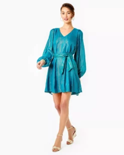 Lilly Pulitzer Kalianna Dress (Valencia Teal) Dresses
